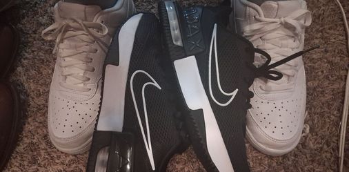 Nike shirts large, shoes 10.5 2 pair, 2 pair of Nike swim trunks large.
