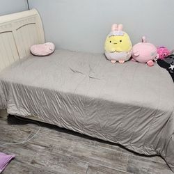 Twin-Size Bed Frame & Mattress