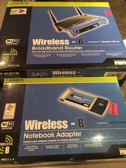 Router and notebook adapter $20