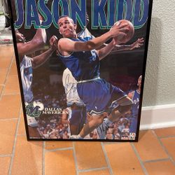 Jason Kidd Dallas Mavericks Signed Poster