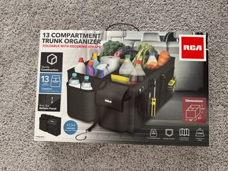 RCA 13 Compartment Foldable Trunk Organizer