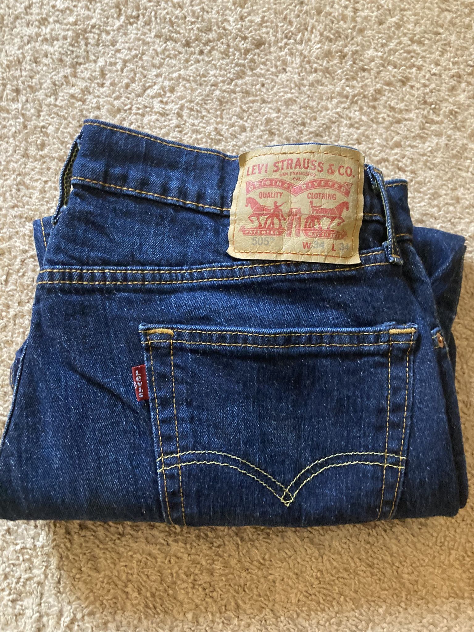 Men’s Levi’s jeans 505 size 34x34 new without tags - $20 (Withamsville)