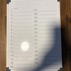 Dry Erase White Board For Daily Planner 