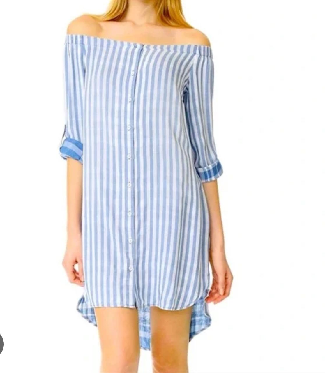 Blue Striped Dress