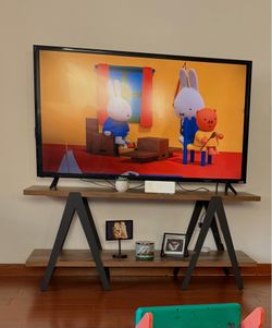Contemporary 2-Tier A-Leg TV Stand