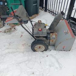 MTD two stage 8 horse 28 in wide snow blower oil changed. 23 Mile and card Macomb Township