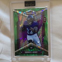 Wild Card Alumination 2026 Derrick Henry Green Parallel /3 DH0C Football Card