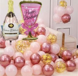 20 pieces confetti balloons 🎈 2 big helium Ballons and free wallet free gifts 🎁