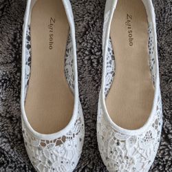 Lace Ballet Flat Shoes