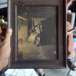 Vintage Dark Romantic Image Framed 