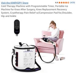 Cold Therapy Machine with Programmable Timer, Portable Ice Machine for Knee 