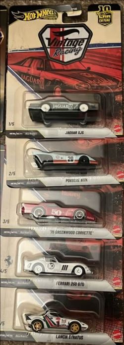 Hot Wheels Premium Vintage Racing 5-Car Set
