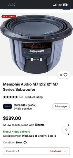 Epicentros y subwoofer Memphis m7 series