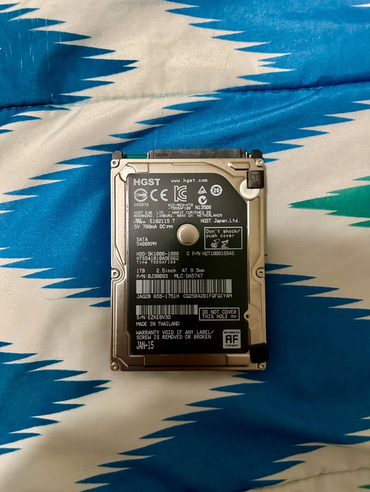 HGST 1TB 2.5" SATA HDD Hard Drive Laptop Desktop PS3 PS4 XBOX Console