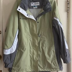 Columbia Sportswear Core Interchange Shell Windbreaker Jacket Women's L Green