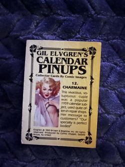 Gil Elvgren's Calendar Pinups Collector Card #12 Charmaine