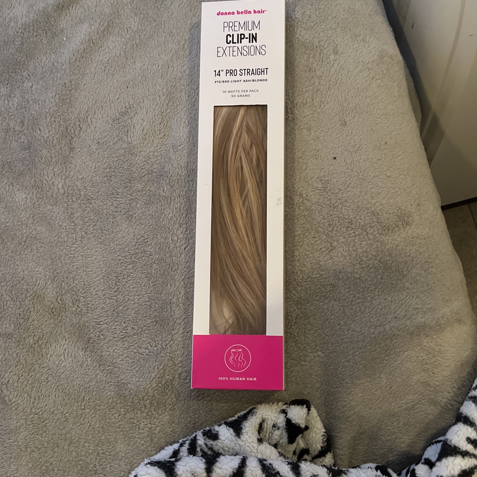 Donna Bella Clip In Hair Extensions Ash Blonde