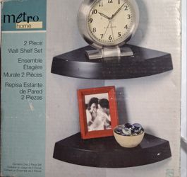 New Metro Home 2 Piece Wall Shelf Set