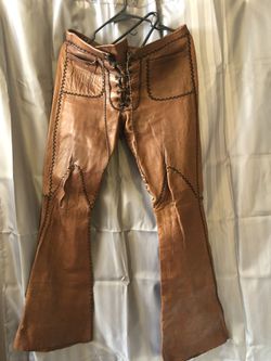 Vintage North Beach Leather Shops jacket and bell bottoms suit set for Sale  in Bellingham, WA - OfferUp
