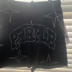 Purple Brand Crystal Star Shorts