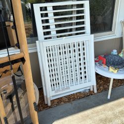 Beautiful White Crib and Child's Bed