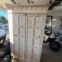 Rustic farmhouse armoire