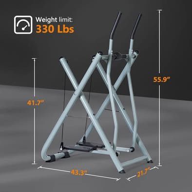 Soges Power Air Walk Elliptical Machine Glider, Elliptical Exercise Machine, Low-Impact Design