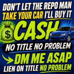 I buy cars.