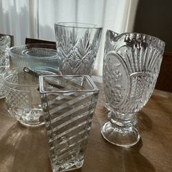 Crystal Waterford Vase, Pitchers, Bowls *Best Offer*