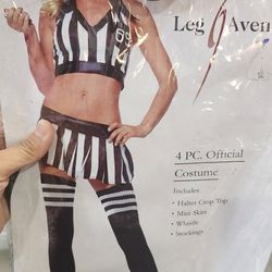 Sexy Referee Costume Size Small Medium