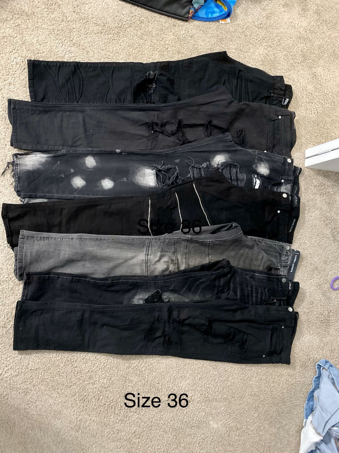 Men’s black jeans size 36