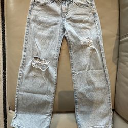 Girls Size 7 Jeans Wide Leg and Taper By Art Class