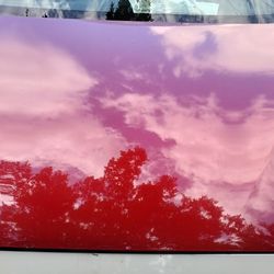 2014-2017 Infiniti Q50 Hood in Beautiful Red Color. HOOD ONLY.