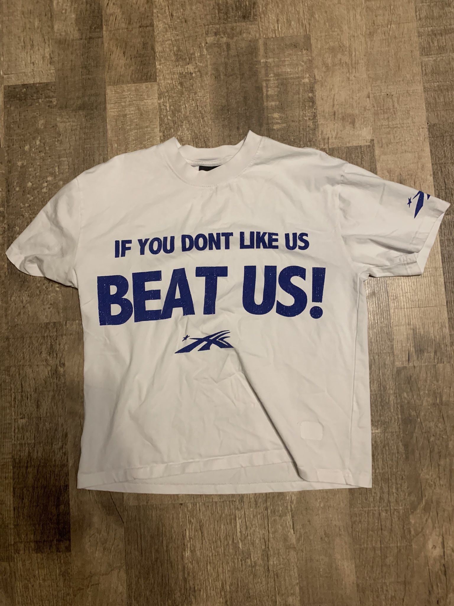 White And Blue Hellstar Shirt 
