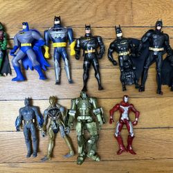 batman figures Loose & Iron Man Vintage 