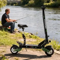 ZonDoo ZU06 Electric Scooter Adults | 35 MPH Offroad Tires | 50 Miles Long Range Commuting E-scoote