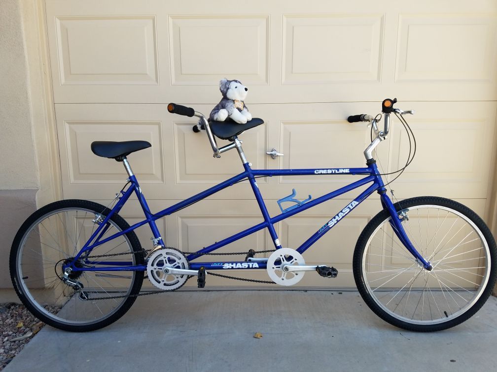 Crestline tandem cruiser style mountain bike fully tuned ride ready 26" wheel