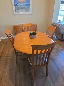 Dinette set with matching buffet