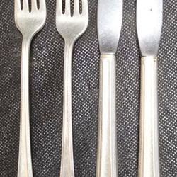 Silver-plated Forks And Knives