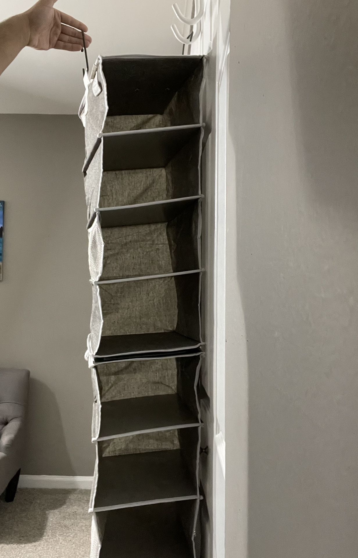 8 Shelf Hanging Hats/Shoes Organizer