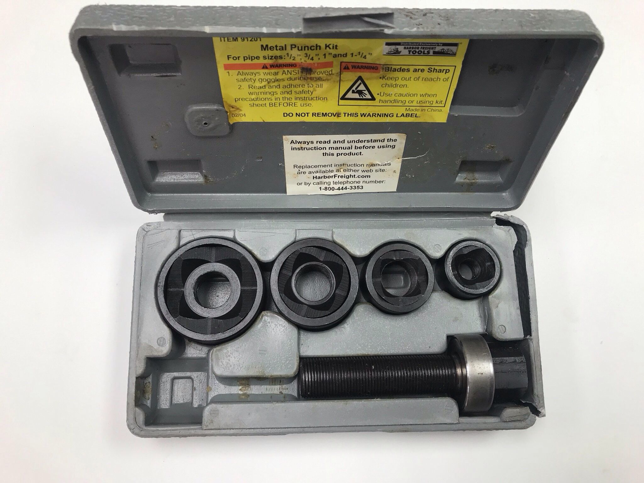 Central Forge Harbor Freight Metal Punch 91201 Kit.
