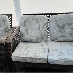 Couch with cushion and coffee table set (4 piece)