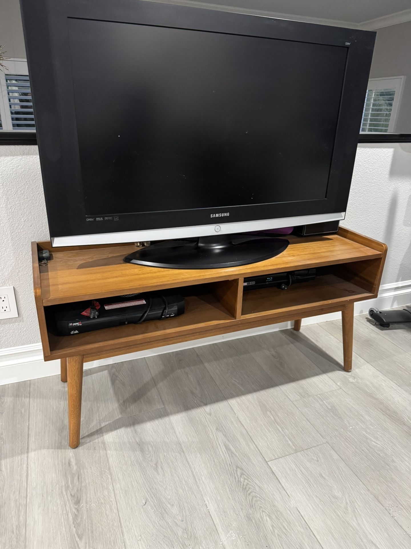 TV Stand With Matching End tables - All Wood From West Elm Store
