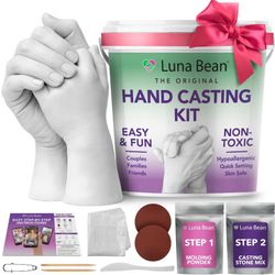 Luna Bean Original Hand Casting Kit – Mothers Day Gift, Couples Keepsake & Anniversary Gift for Her