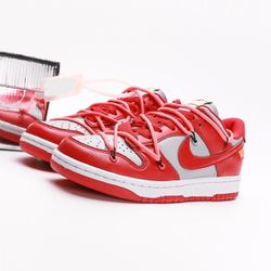 Nike Dunk Low Off White University Red 7