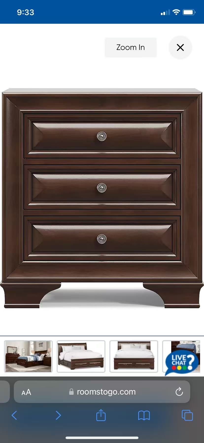 Rooms To Go Bedside Table