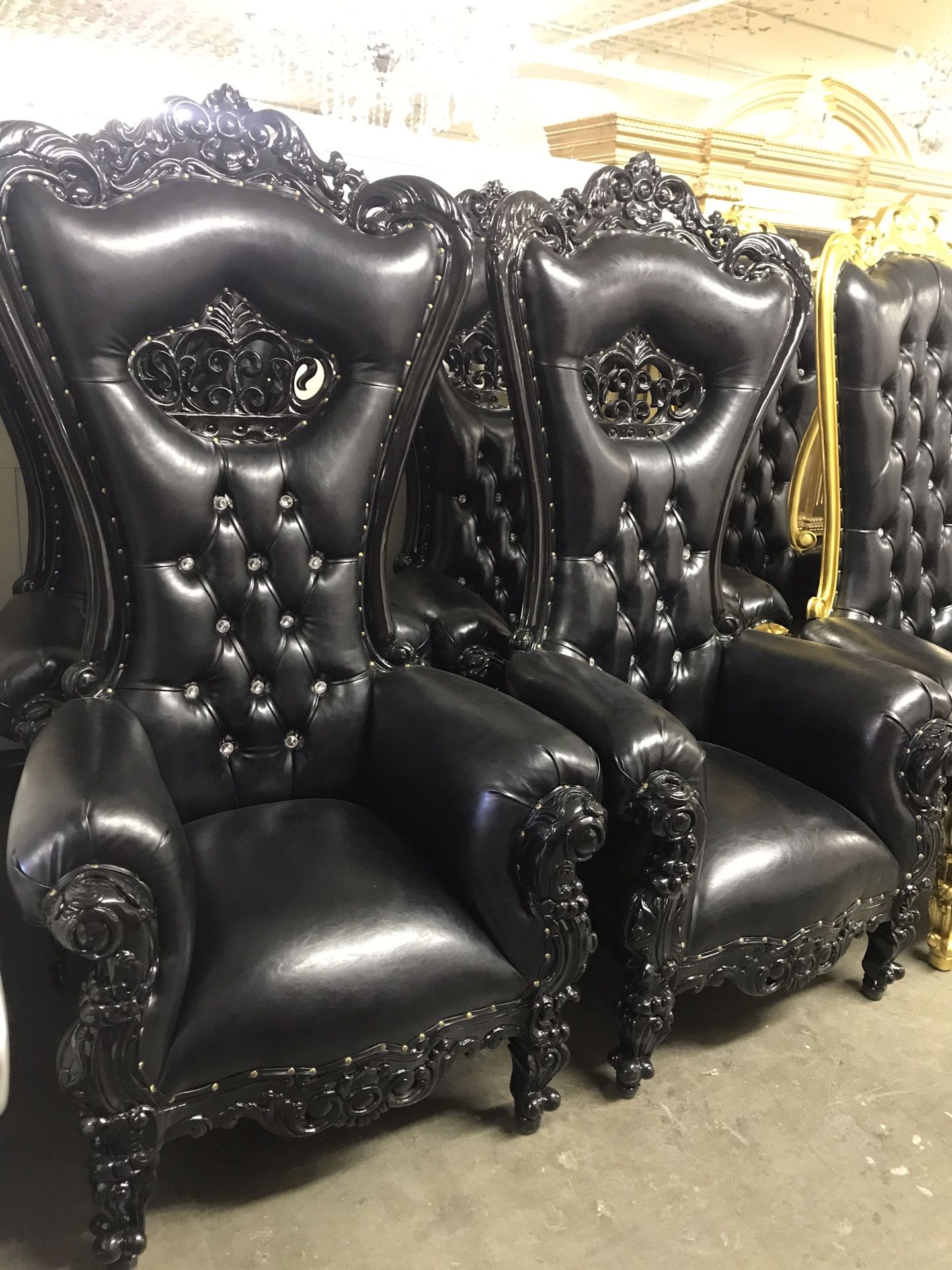 Beautiful throne chair.$1800 each. Best offer