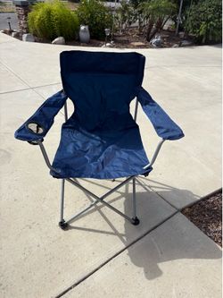 Camping blue chair