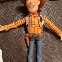 WOODY Toy Story 16" Talking Doll Disney Store Of London Pull-String WITH HAT