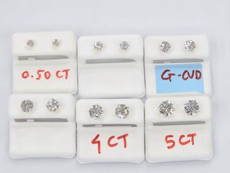 14k Real Lab Grown Diamond Stud Earring